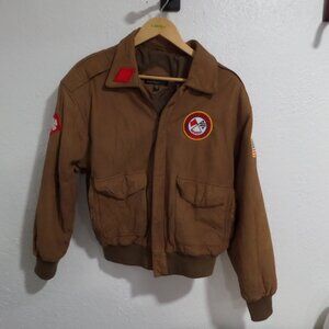 Leather Jacket w/Patches